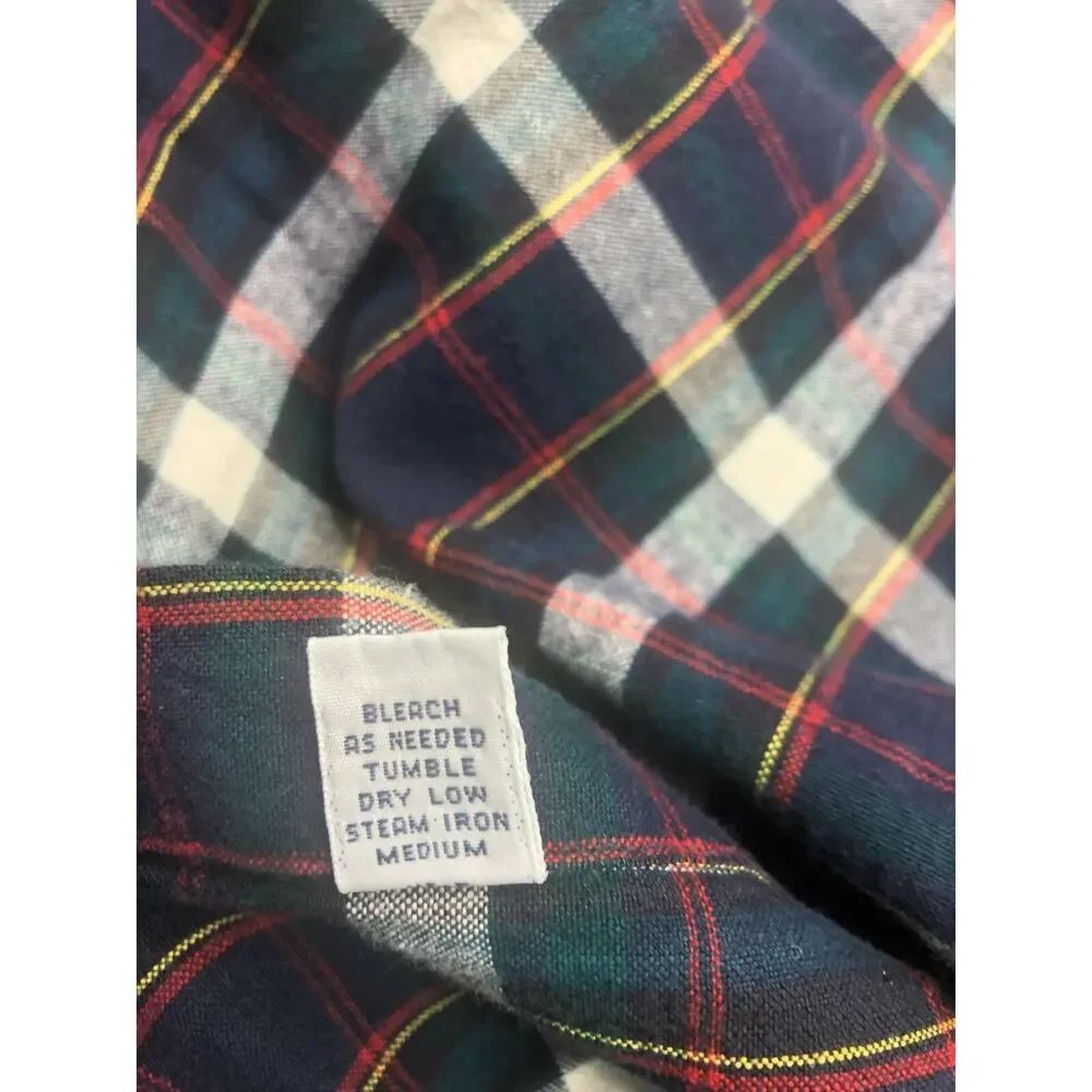 Polo Ralph Lauren Blaire Plaid Button Down Shirt Mens Size Medium Blue Yellow M